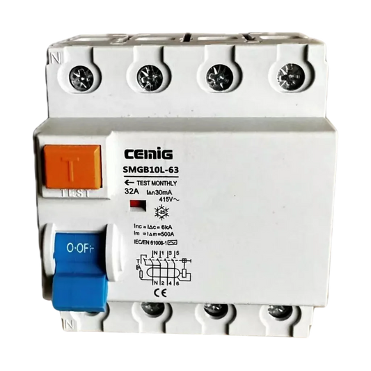 Fehlerstromschutzschalter 4-polig Typ AC – FI-Schutzschalter RCD — 32 A bis 125 A